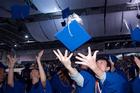 Kogod Students Throw Caps